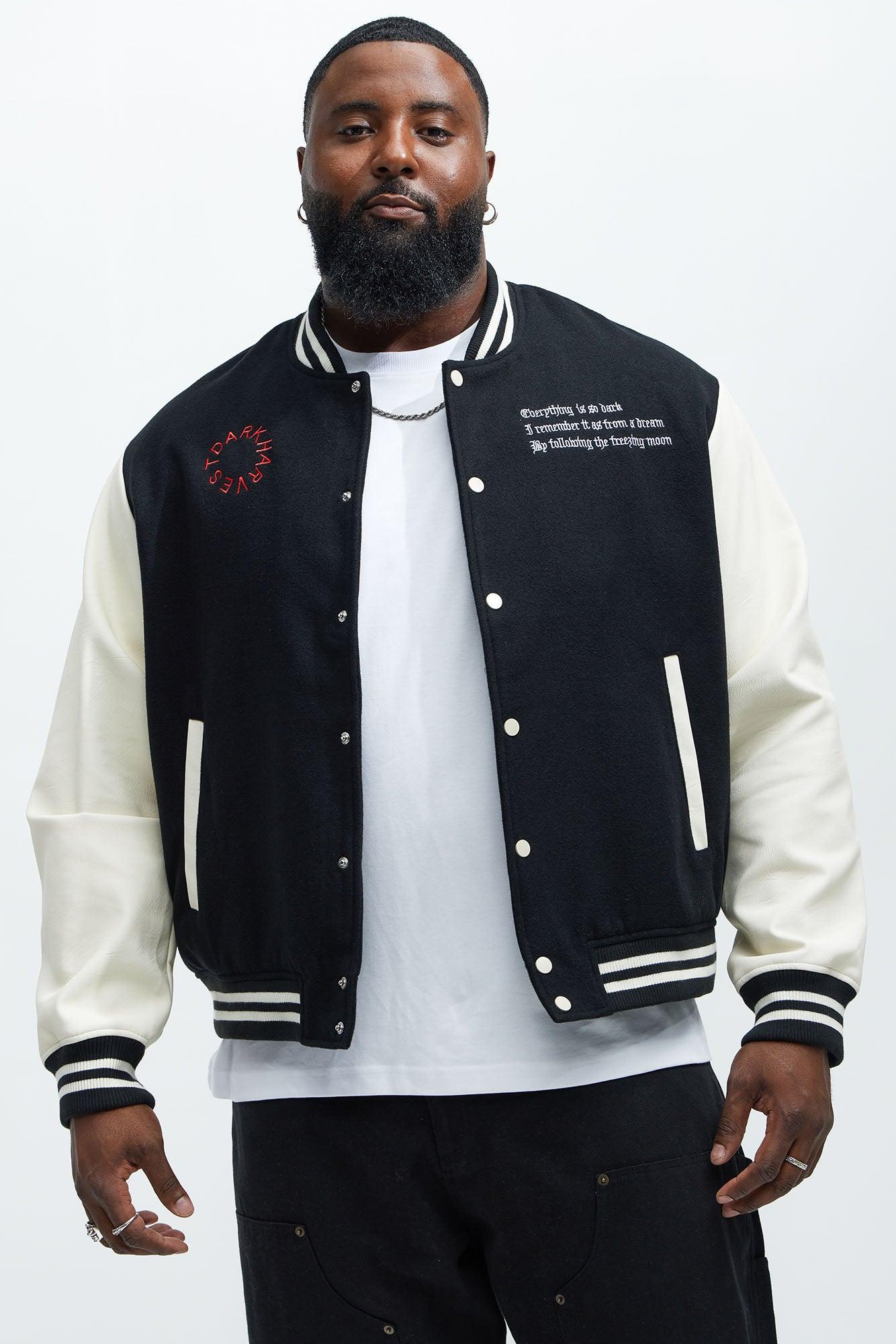 Dark Harvest Varsity Jacket - Black Product Image