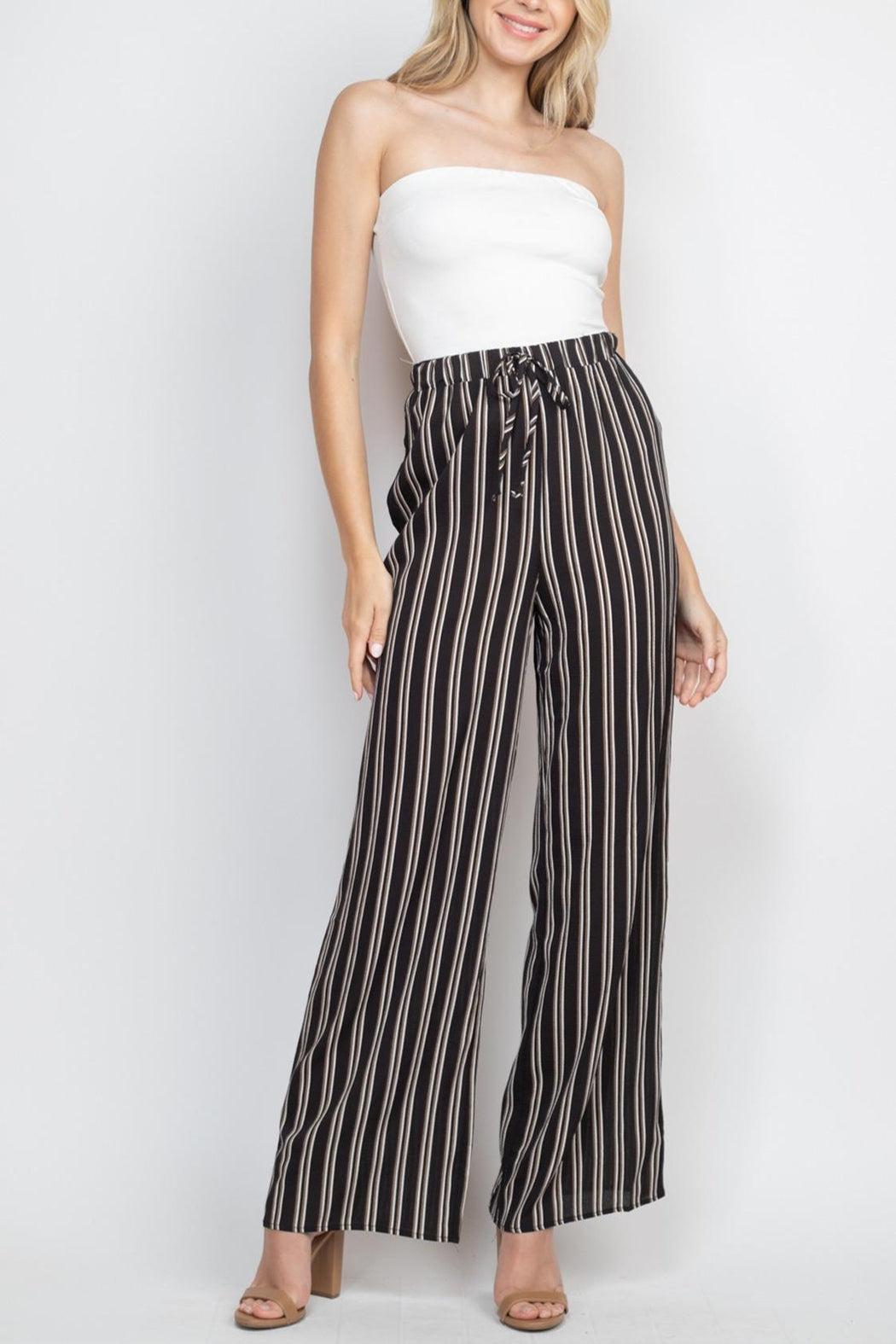 Black Stripes Jumpsuit Product Image