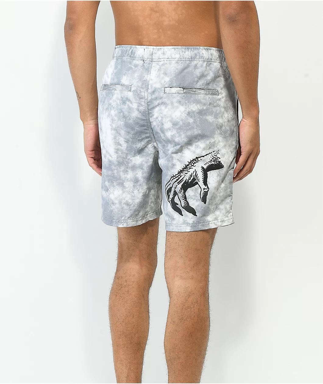 Vitriol Fusion Grey Wash Board Shorts Product Image