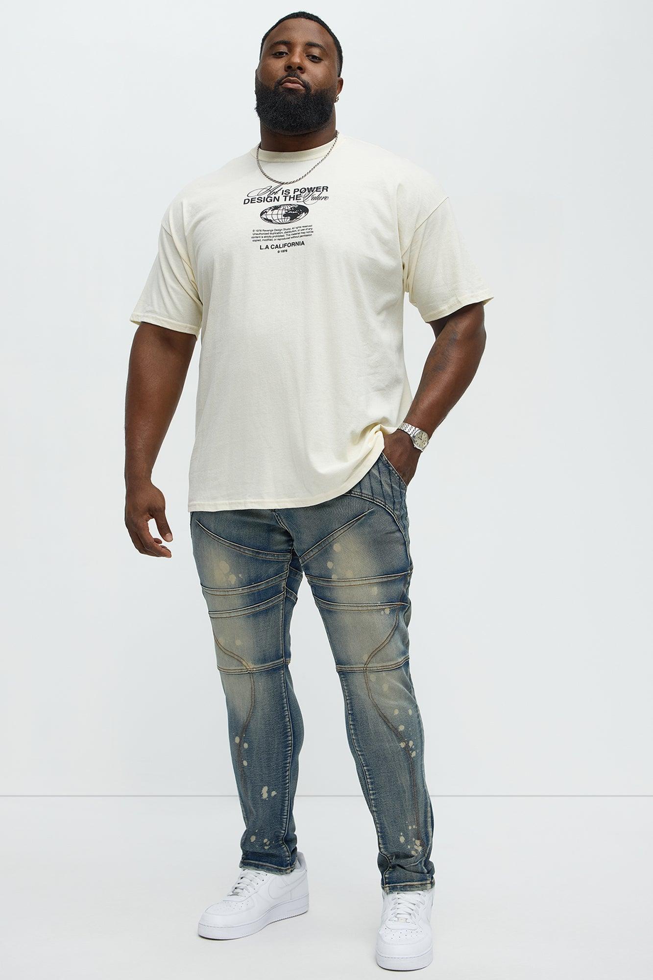 Art Is Powerful Short Sleeve Tee - Natural Male Product Image