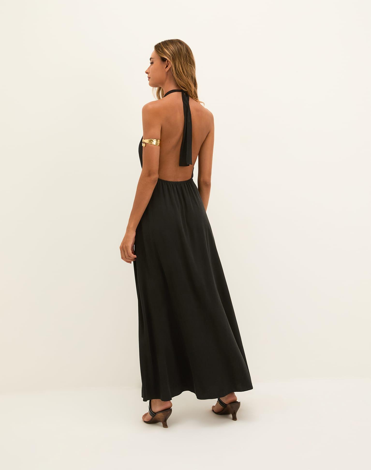 Joy Long Dress - Black Product Image