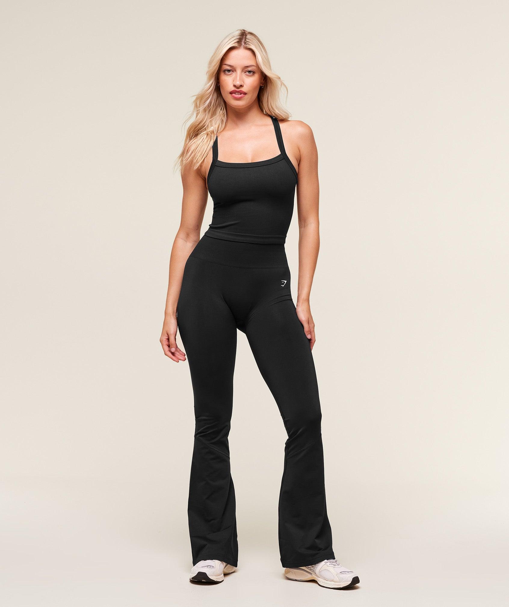 Gymshark Everyday Seamless Ribbed Midi Top - Black Female Product Image