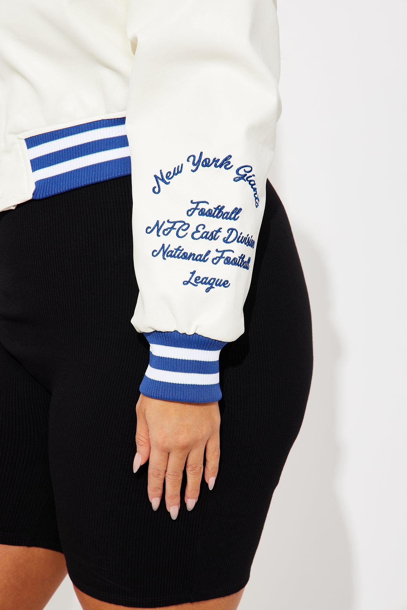 New York Giants Bomber Jacket - Cream Female Product Image