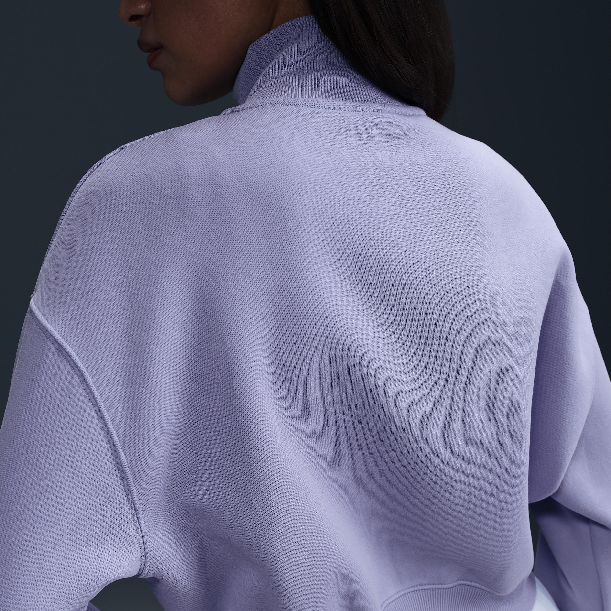 Women's Nike Sportswear Phoenix Fleece 1/4-Zip Cropped Sweatshirt Product Image