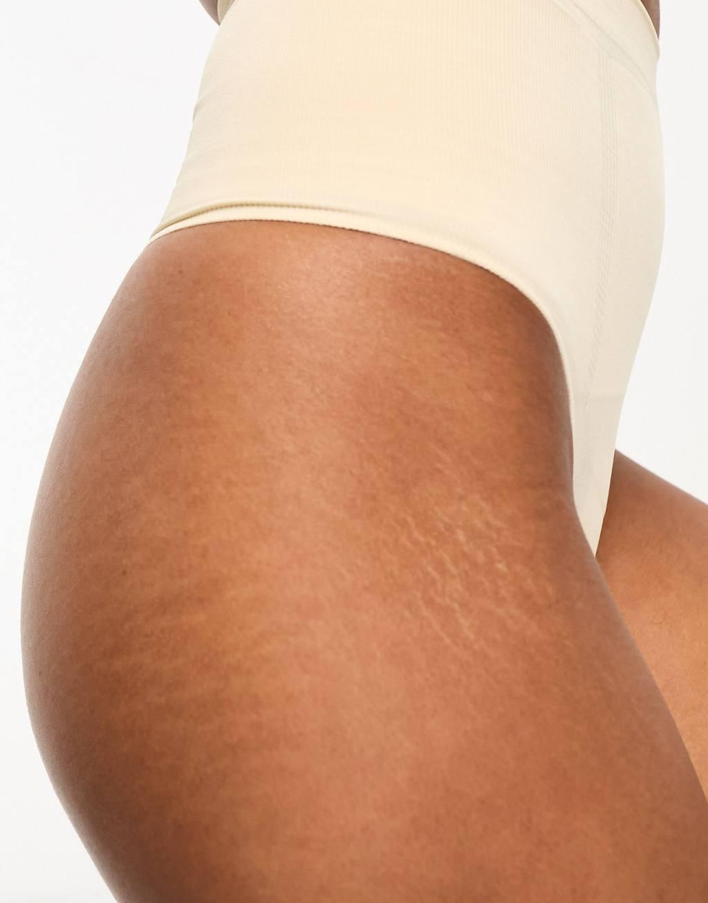 Dorina Absolute Sculpt seamless high control high rise thong in beige Product Image