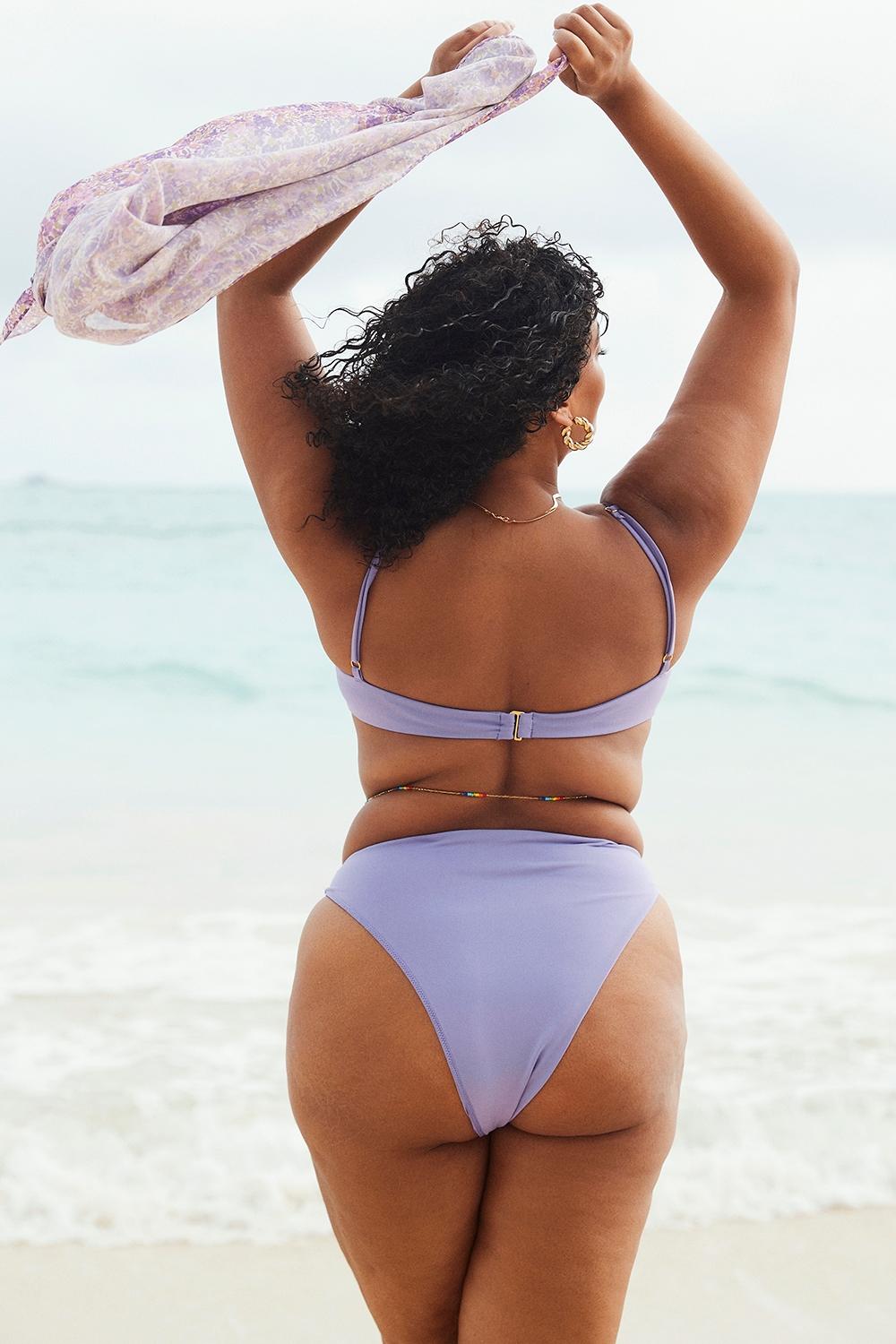 Mykonos  violet high waist bikini bottom Product Image