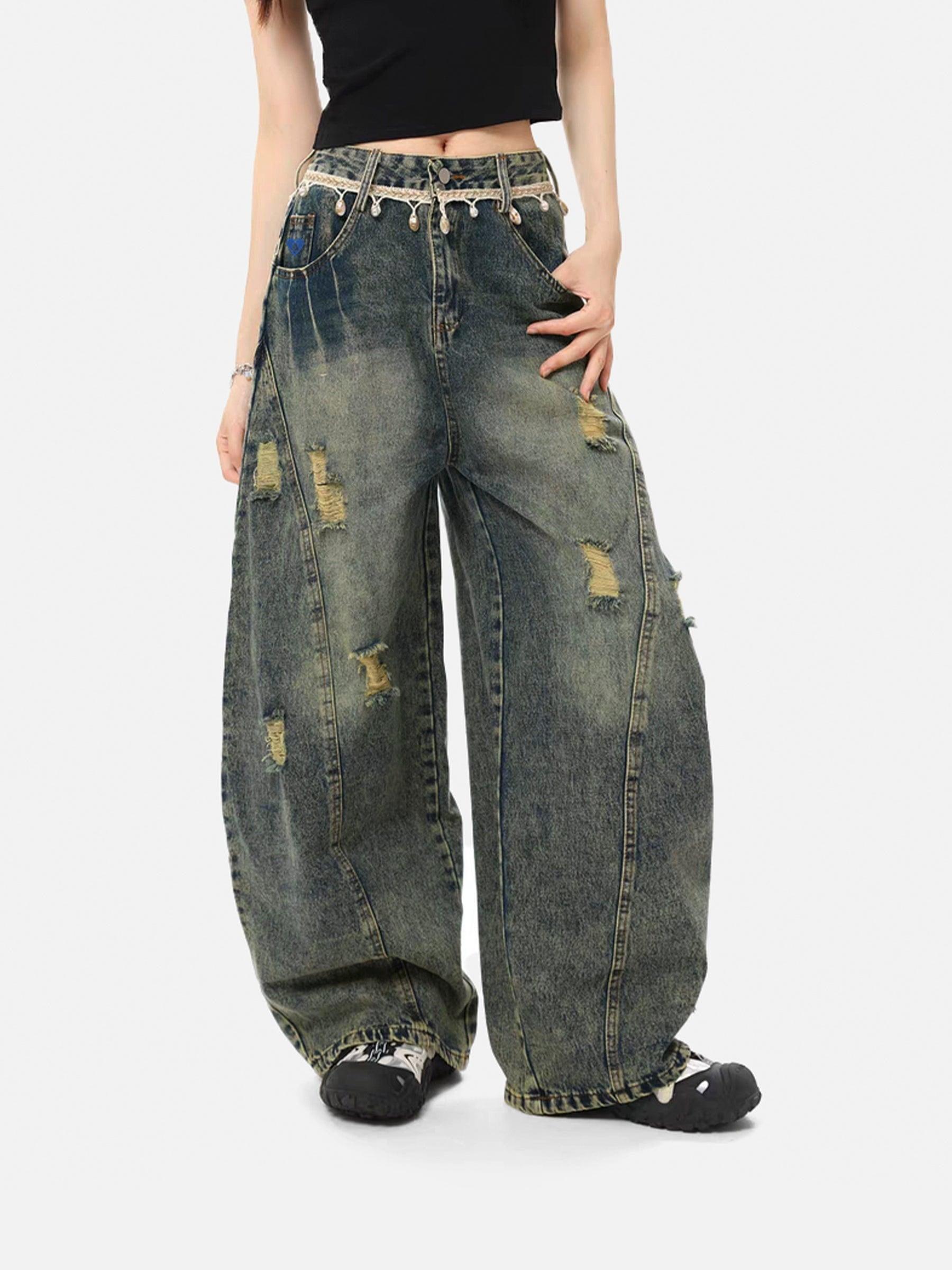 Aelfric Eden Pearl Belt Washed Jeans Product Image