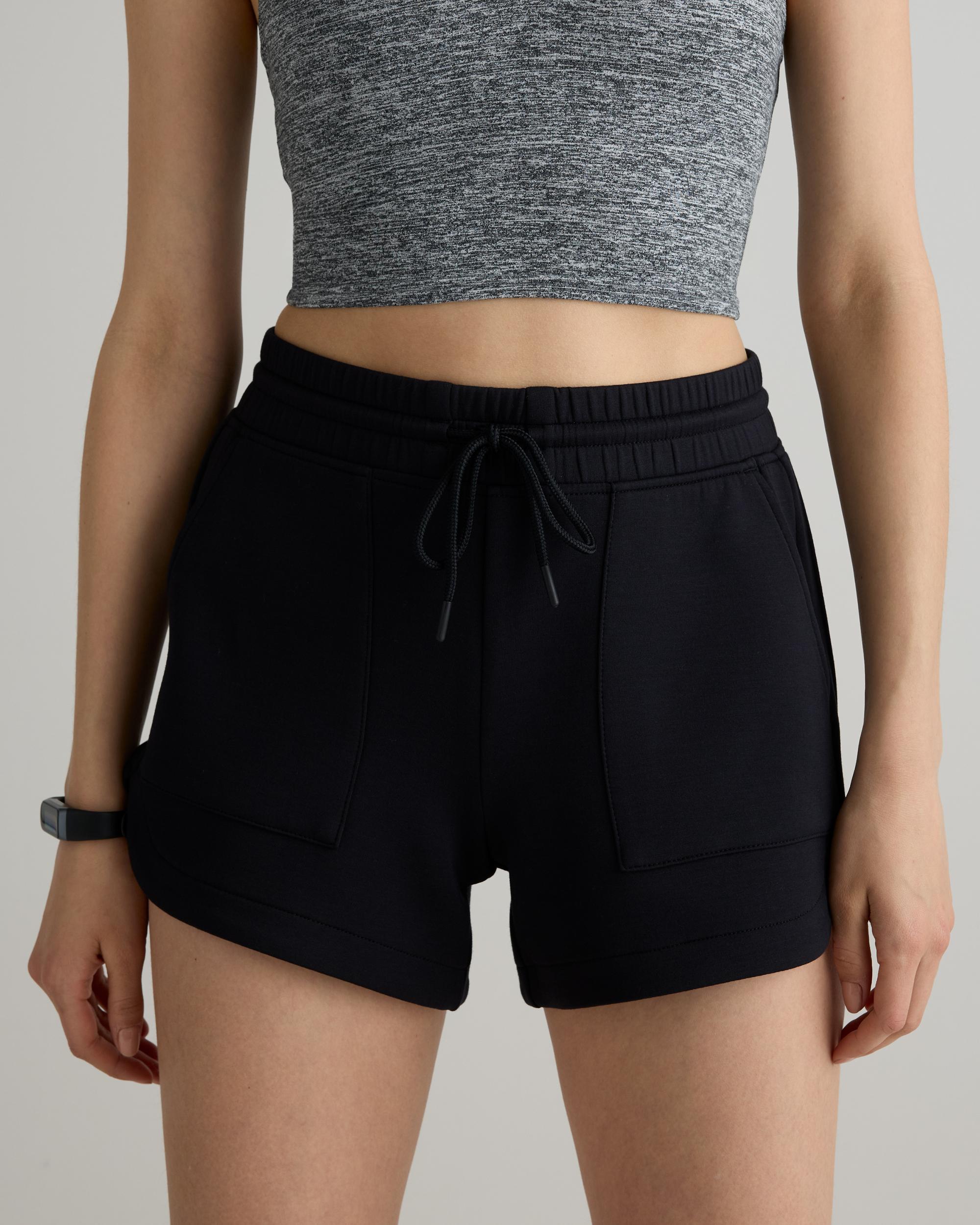 Quince | Women's CloudComfort High-Rise Sweatshorts Tencel Product Image