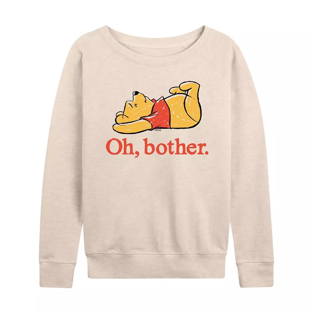 Disney's Winnie the Pooh Women's Oh Bother French Terry Long Sleeve Tee, Girl's,  Product Image