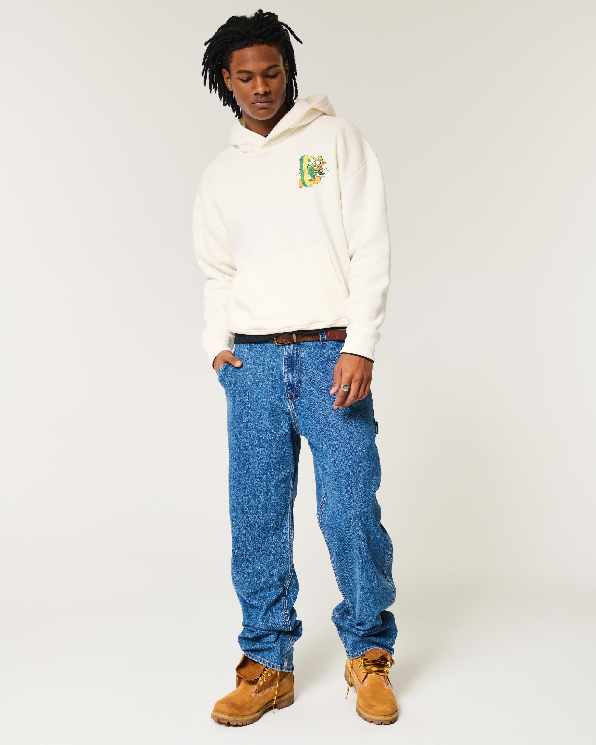 Boxy UConn Graphic Hoodie Product Image