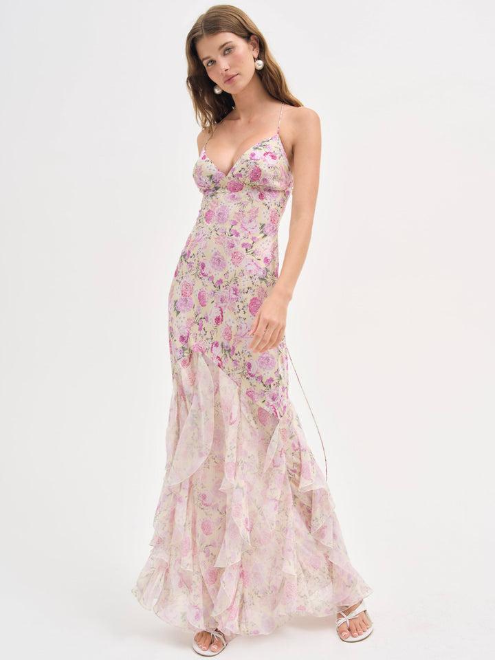 Elea Maxi Dress — Yellow Product Image