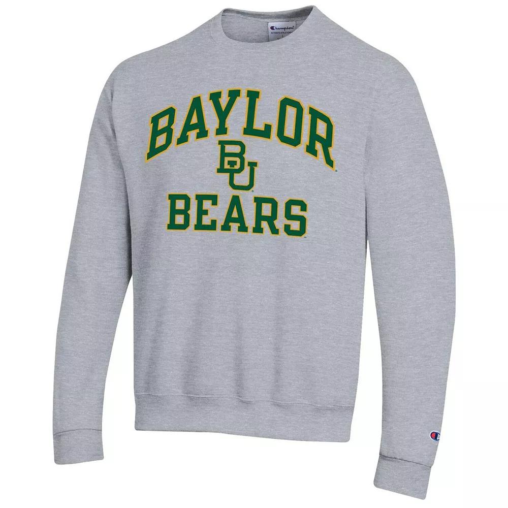 Men's Champion Heather Gray Baylor Bears High Motor Pullover Sweatshirt,  Product Image
