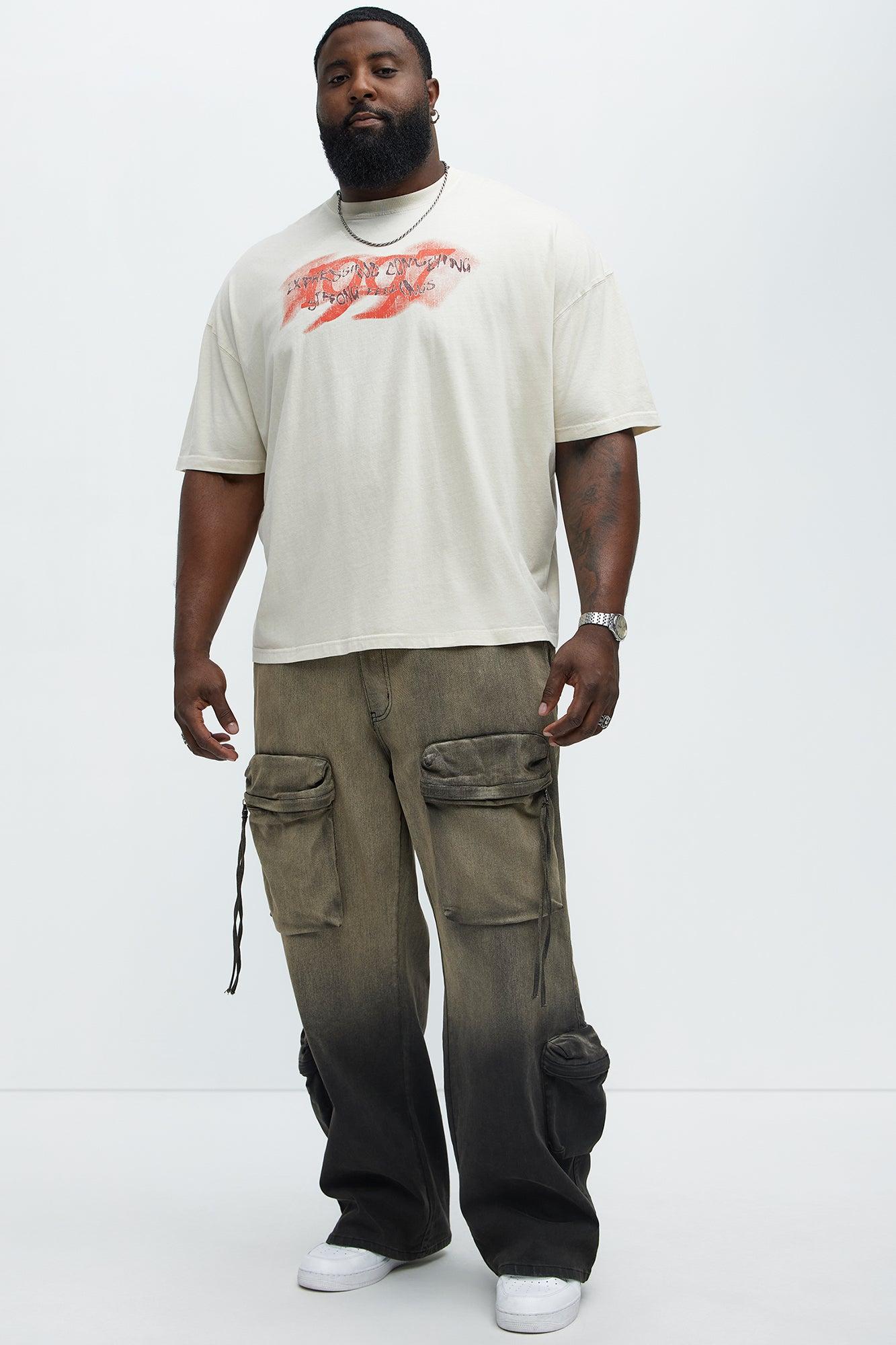 1997 Oversized Short Sleeve Tee - Cream Product Image