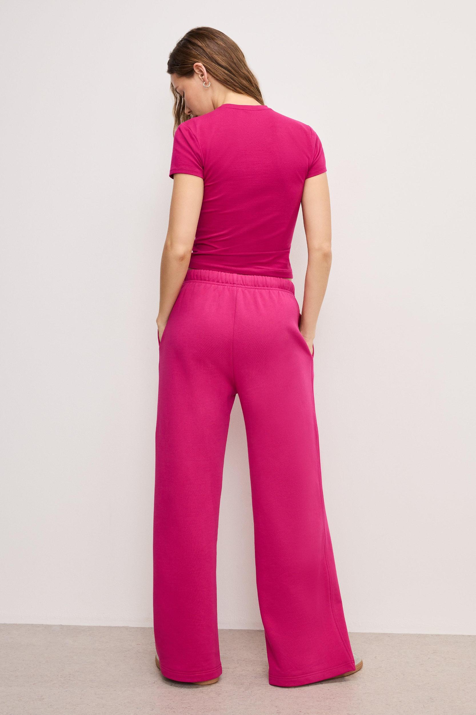 WIDE LEG SWEATPANT | FUSCHIA002 Product Image