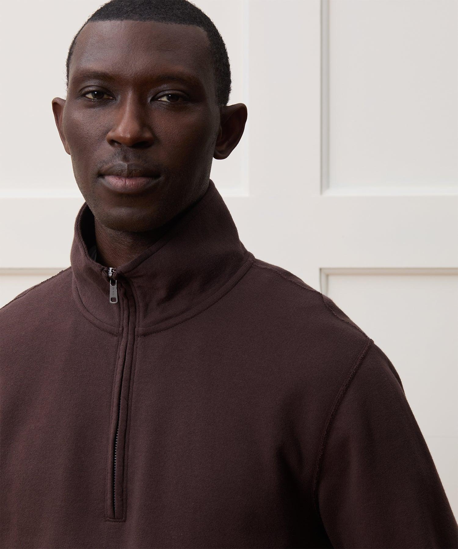 Lightweight Terry Cloth Quarter-Zip Product Image