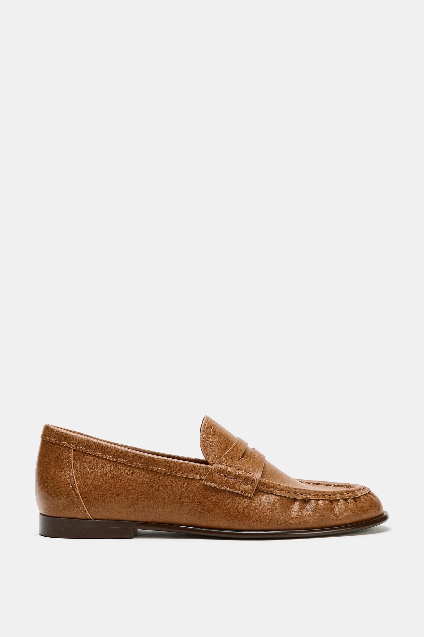 SOFT RUCHED LOAFERS Product Image