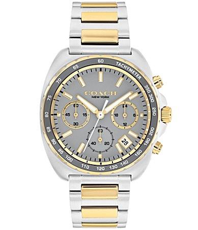 COACH Mens Charter Quartz Chronograph Stainless Steel Bracelet Watch Product Image