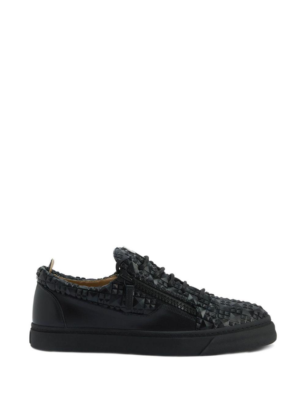 The Manhattan zip-detail woven sneakers Product Image