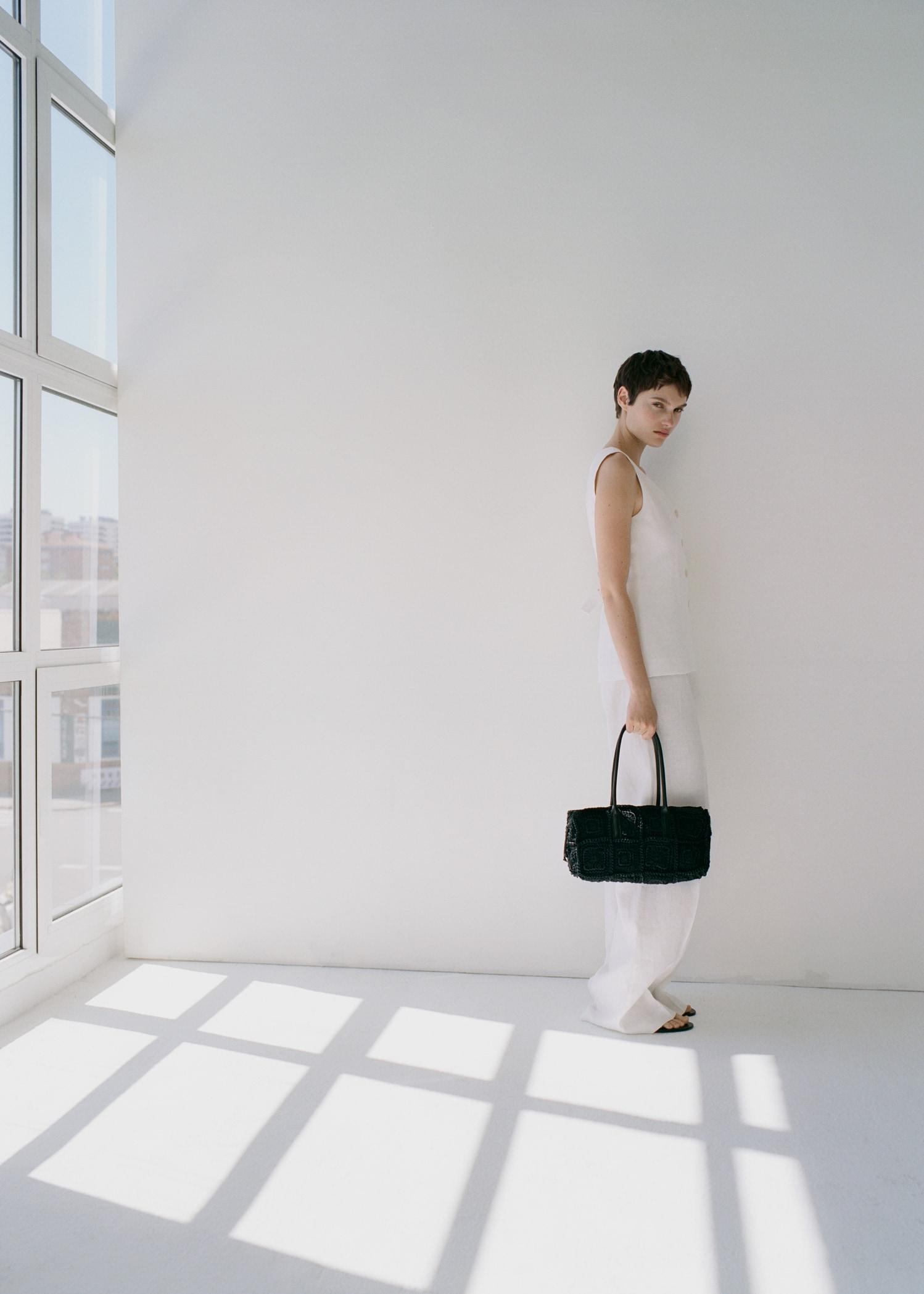 Suit-style linen jumpsuit - Women | MANGO USA Product Image