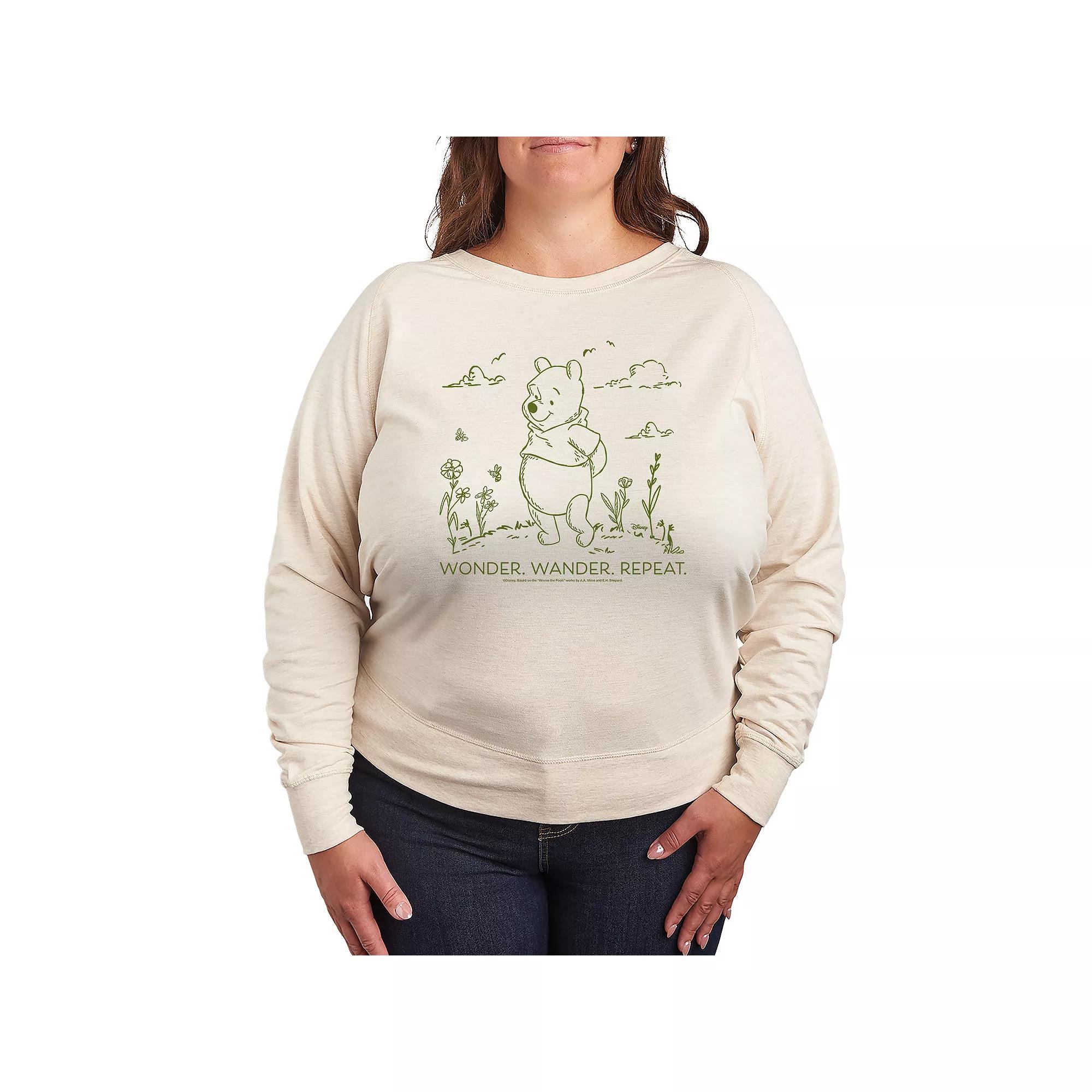 Disney's Winnie The Pooh Wonder French Terry Long Sleeve Tee, Women's,  Product Image