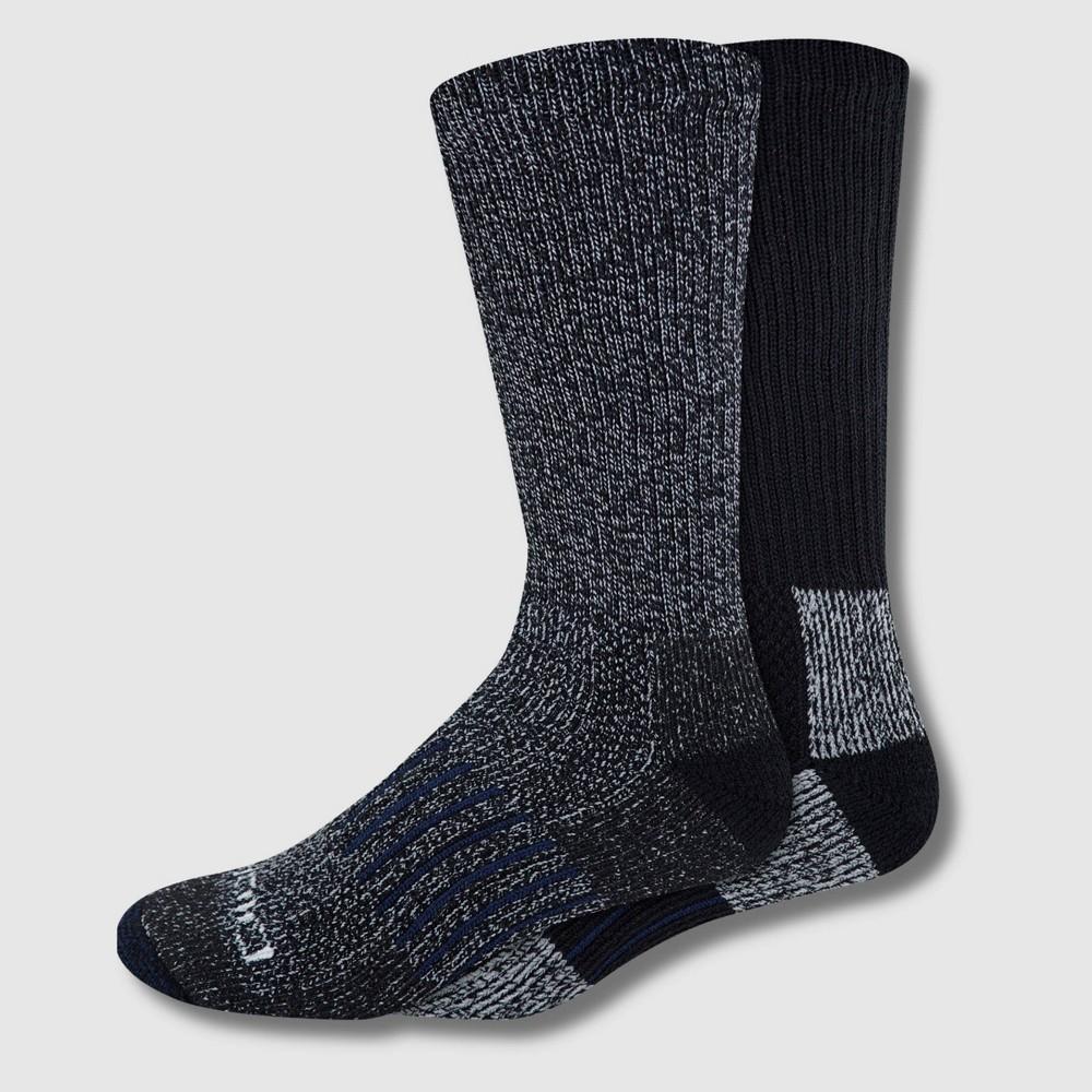 Dickies Men's 2pk Steel Toe Moisture Control Crew Socks - Black 6-12: Midweight, Cotton Blend, Machine Washable Product Image
