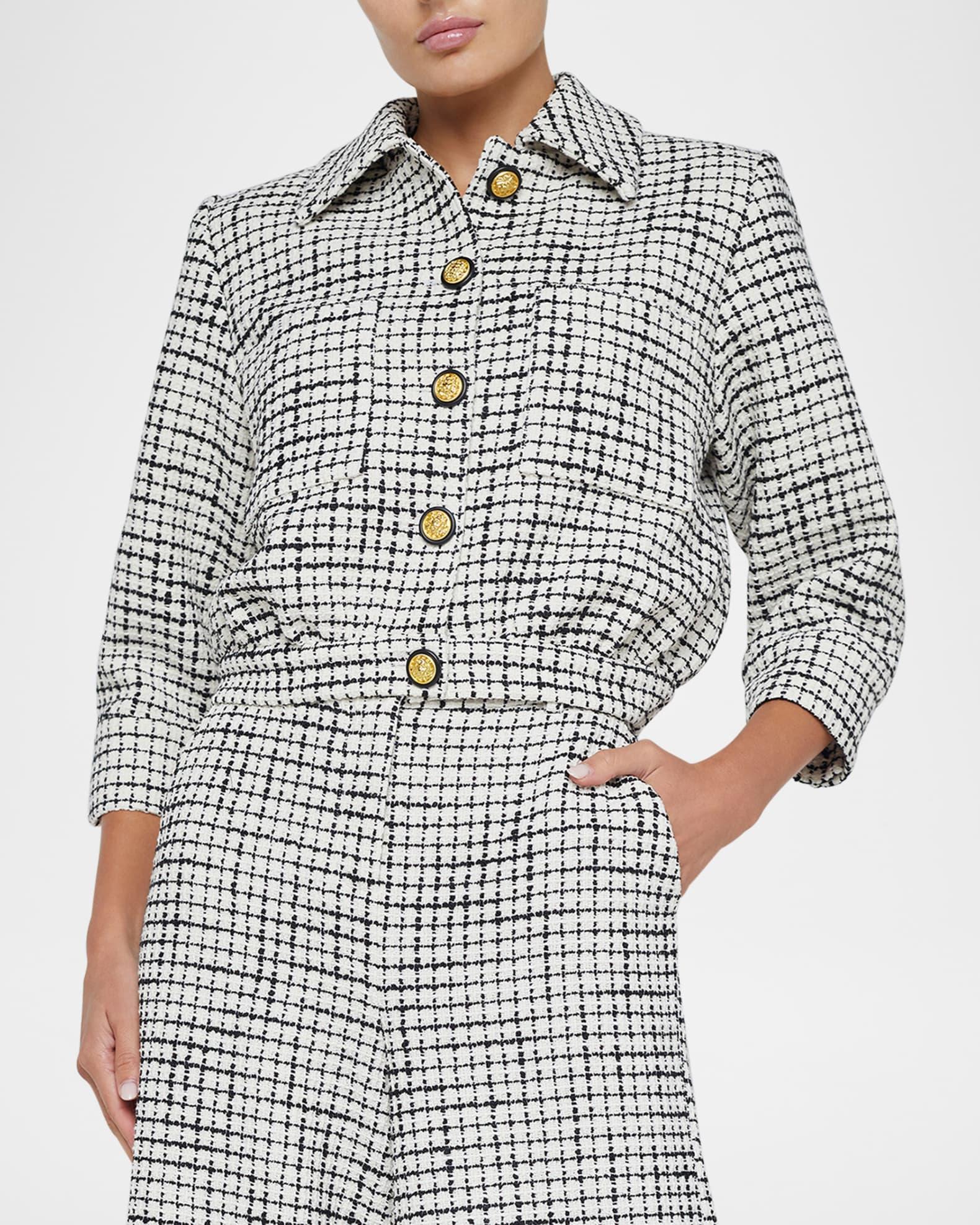 Jia Cropped Tweed Jacket Product Image