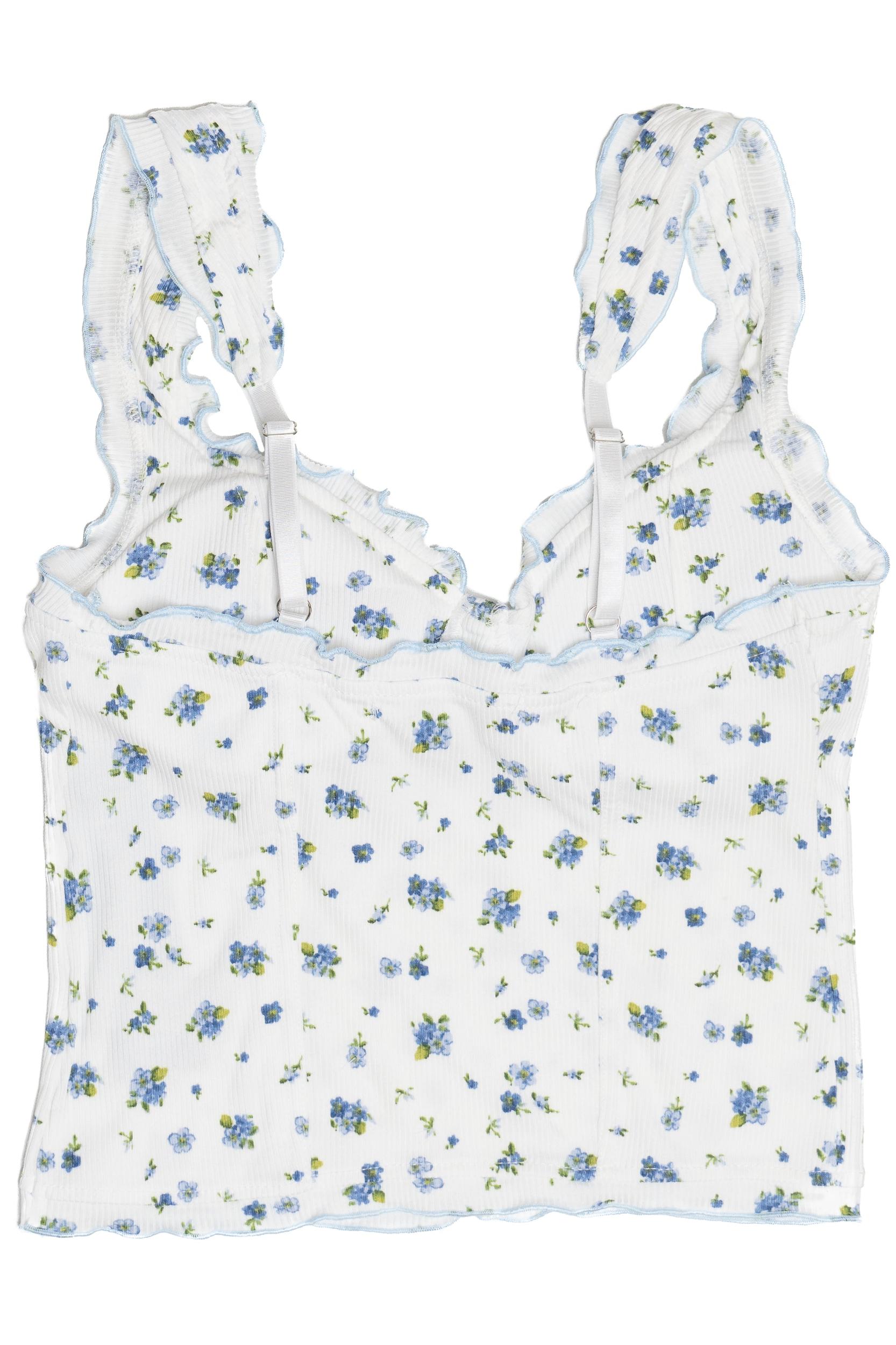 Ruffle Trim Bustier Tank Product Image