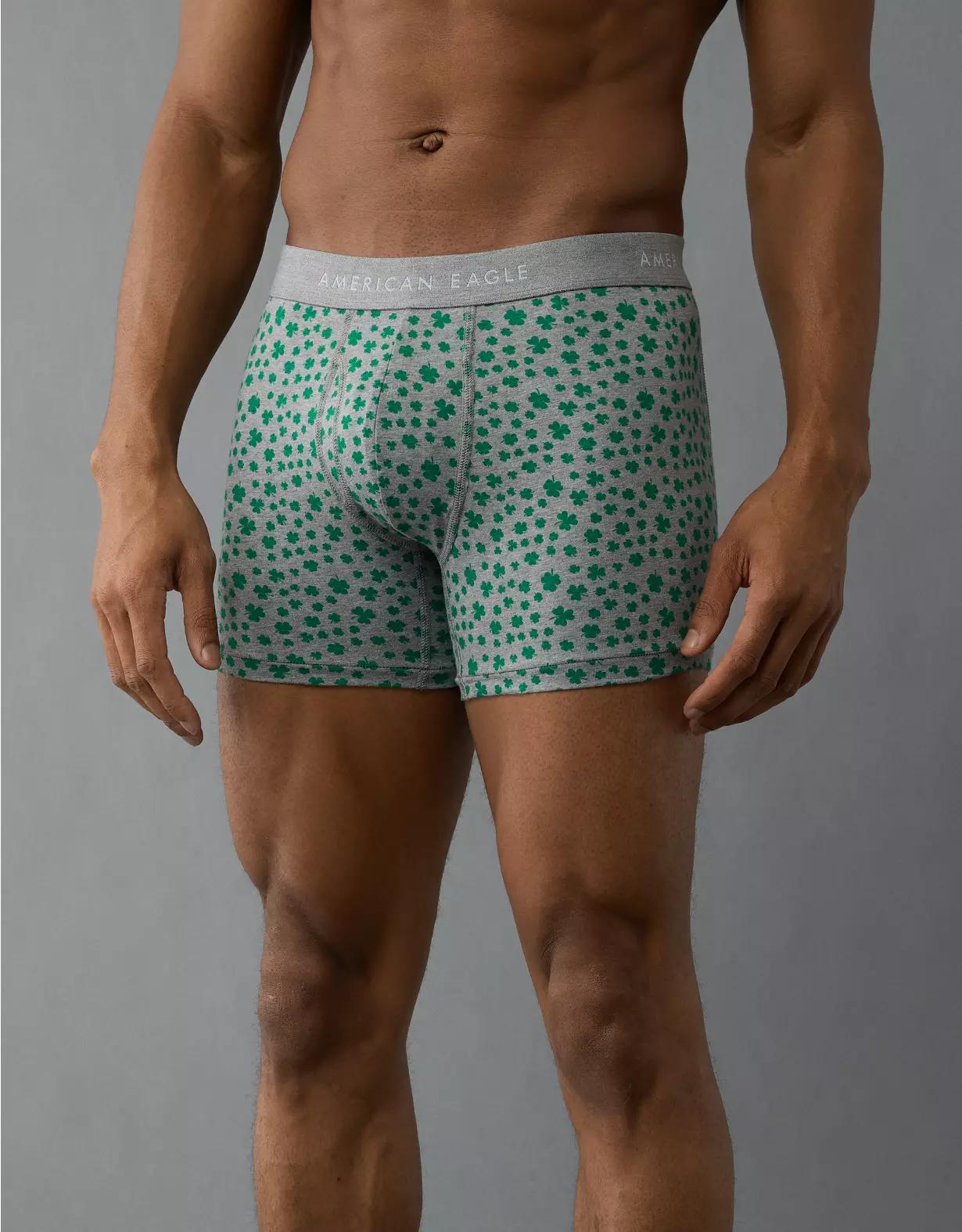 AEO Men's St. Patrick's Day Clovers 4.5" Classic Boxer Brief Product Image