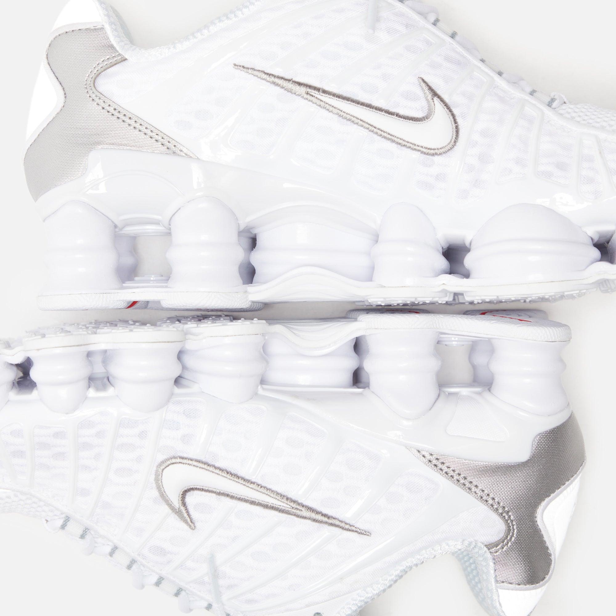 Nike WMNS Shox TL - White / Metallic Silver / Max Orange Female Product Image