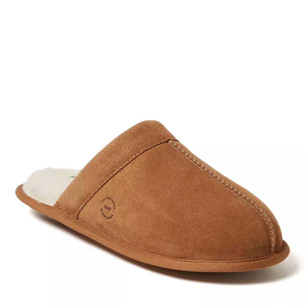 Dearfoams Kirk Men's Suede Scuff Slippers,  Product Image