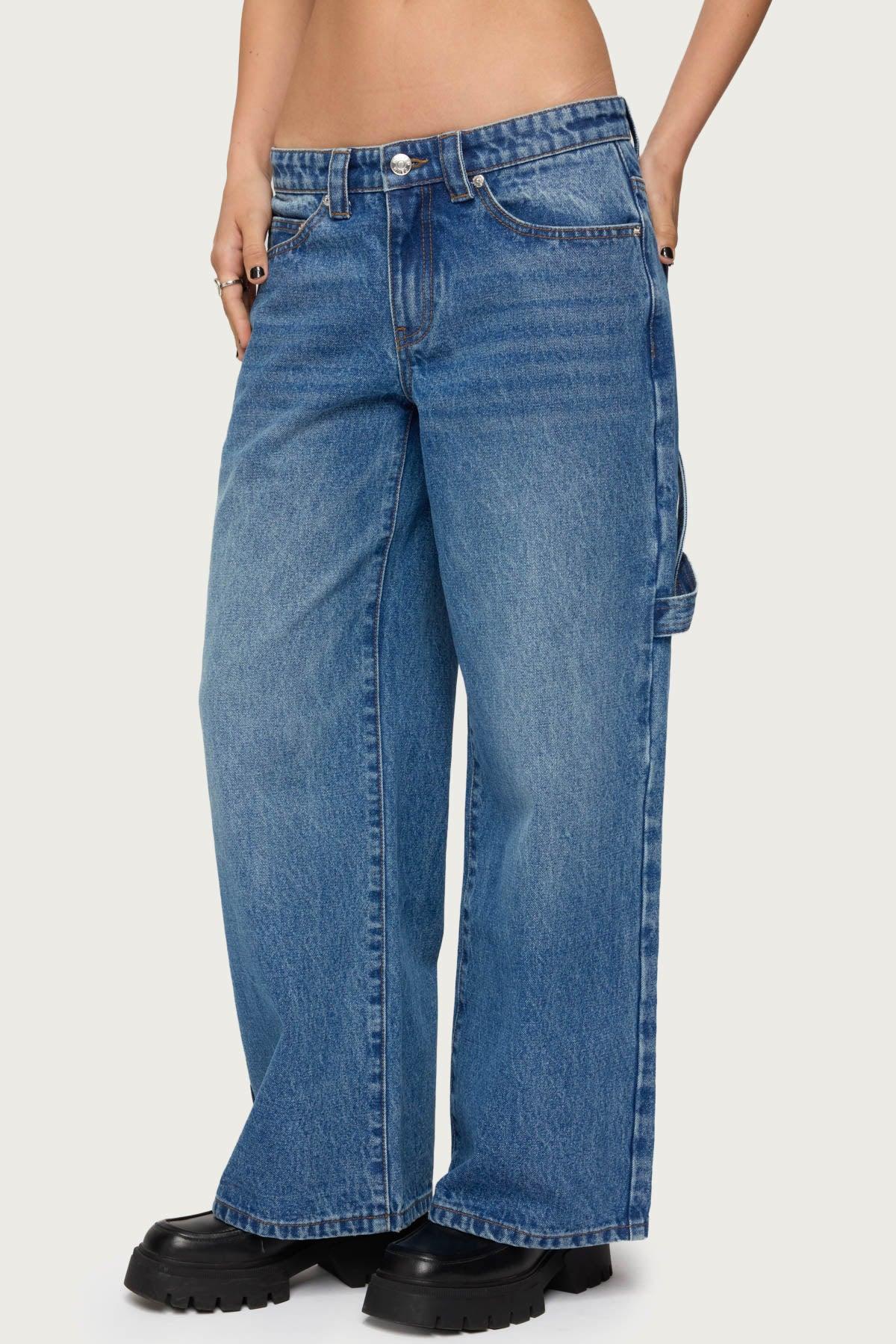 Petite Carpenter Low Rise Jeans Product Image