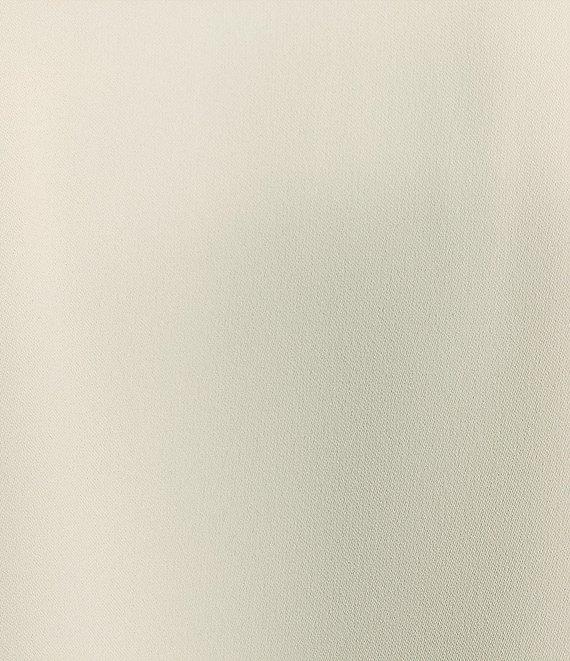 Caroline Rose Matte Crepe Open Front Side Drape 3/4 Sleeve Jacket Product Image