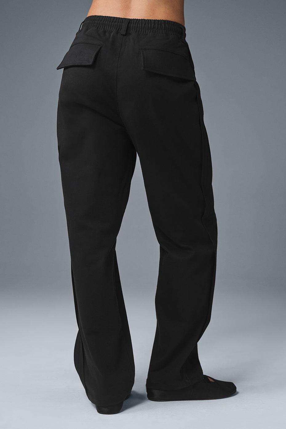 Edition Sueded Straight Leg Pant - Black Female Product Image