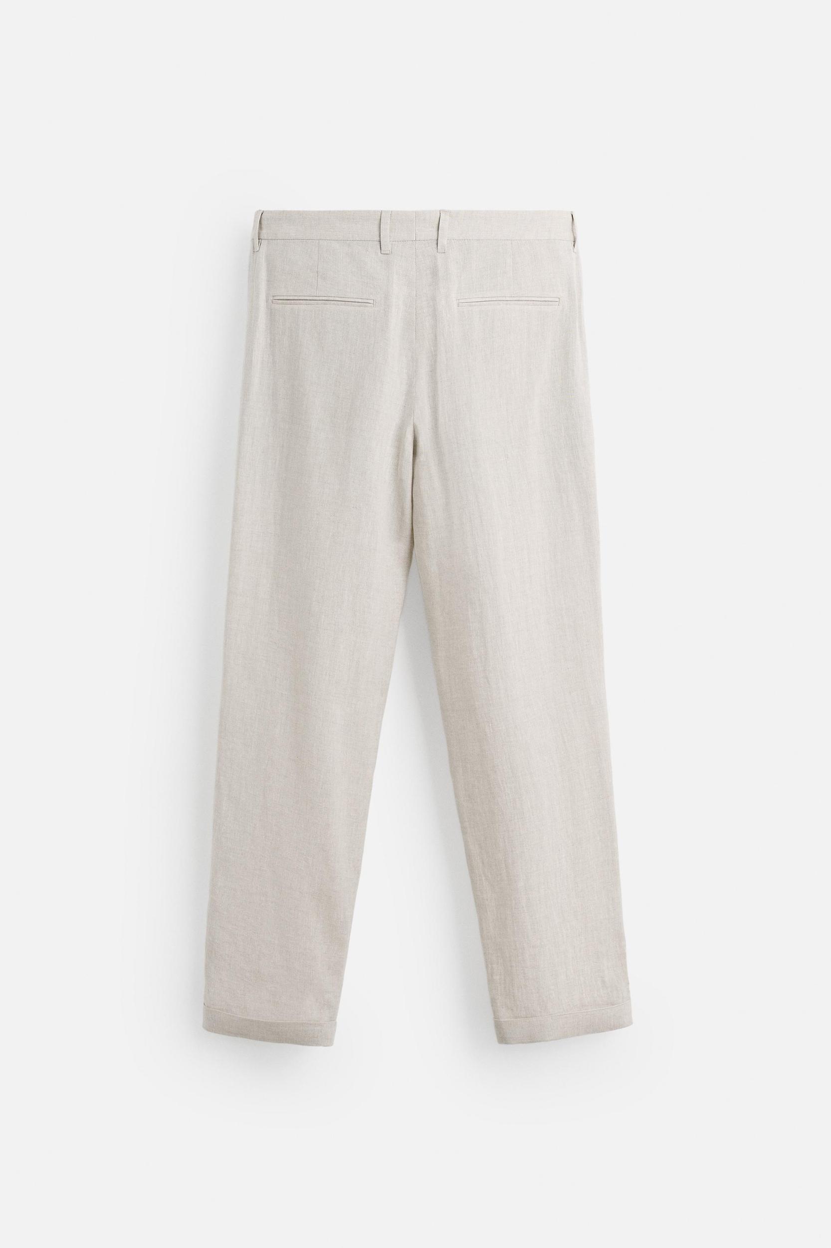 100% LINEN SUIT PANTS Product Image
