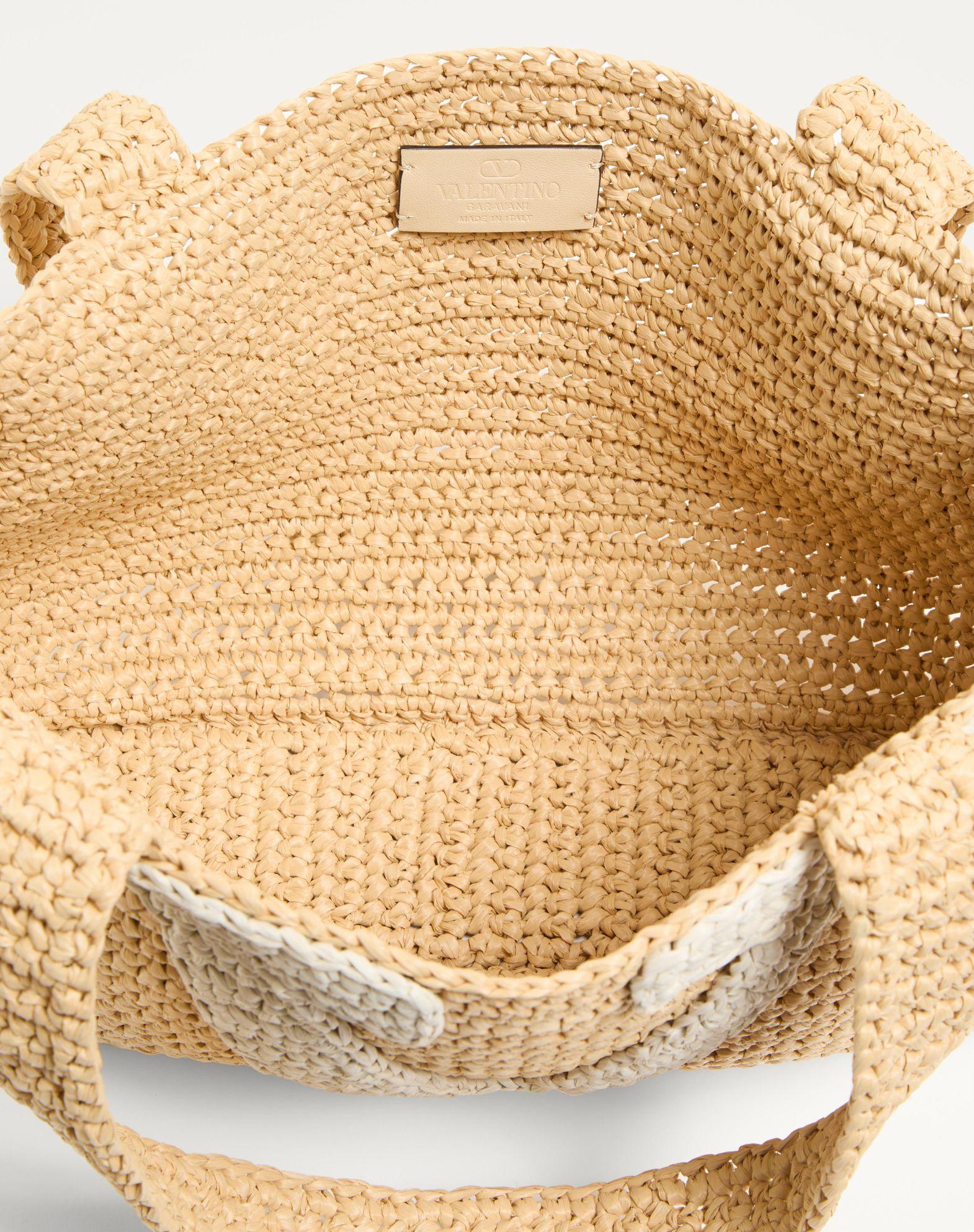 Valentino Garavani Viva Superstar Medium Shopping Bag In Raffia Product Image