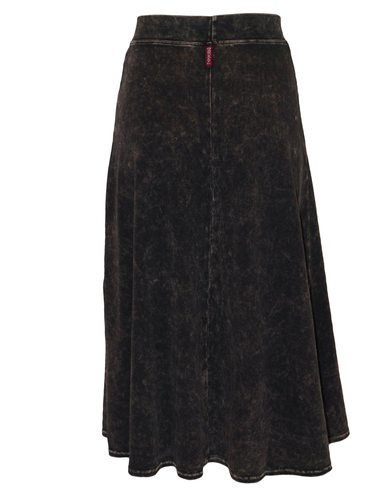 Hard Tail Flat Waist Midi Skirt B-154 Product Image