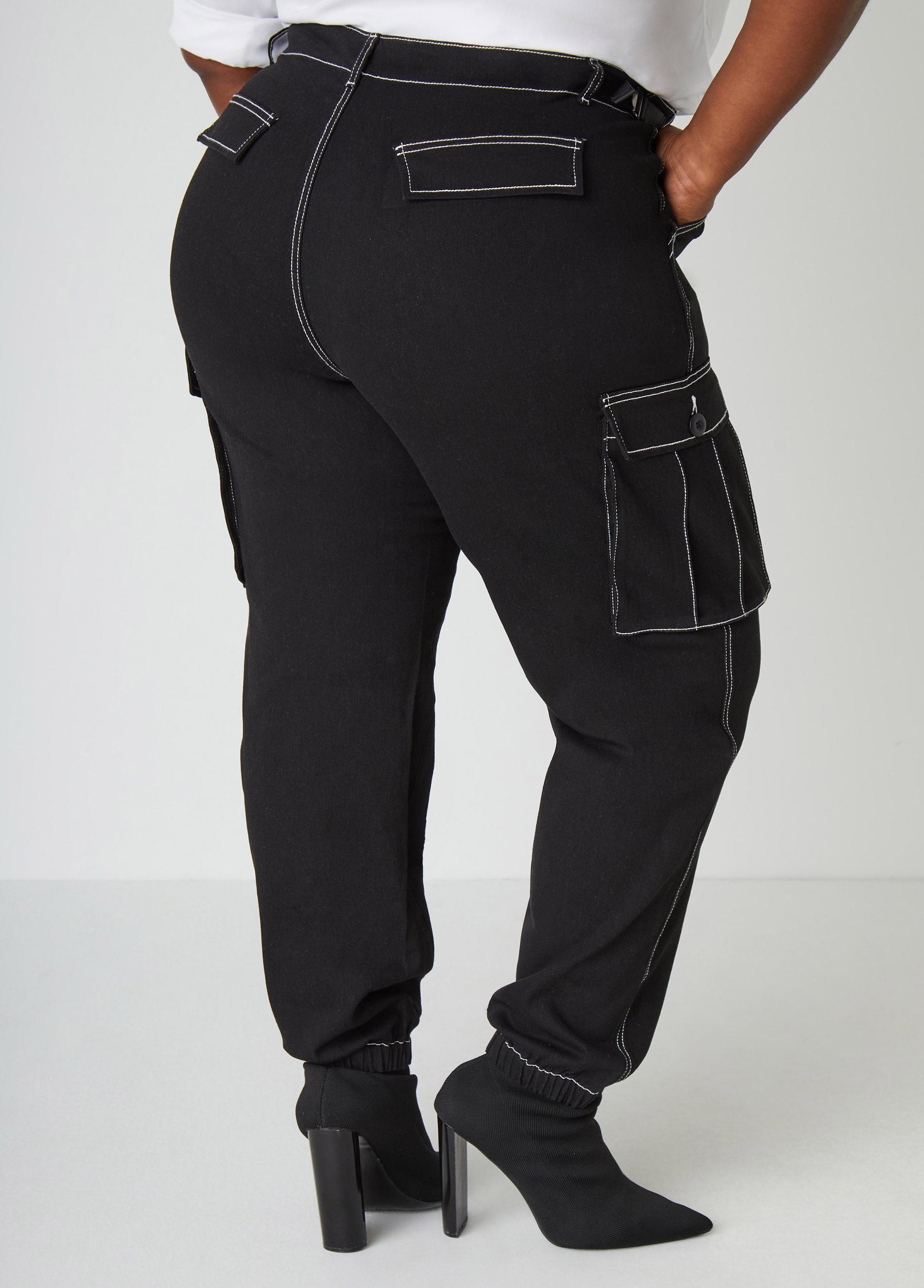 Denim Cargo Joggers Product Image