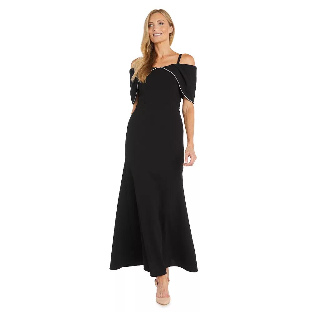 Womens R&M Richards Off The Shoulder Stretch Scuba Maxi Dress Product Image