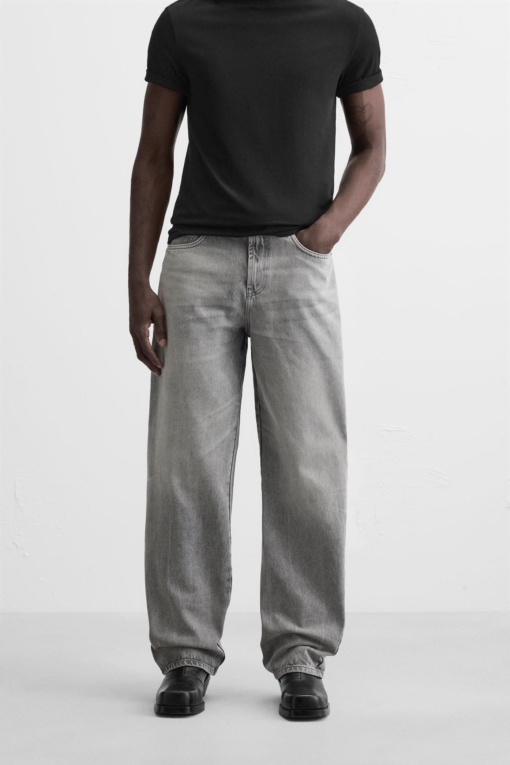 BAGGY FIT JEANS WITH SEAMS Product Image