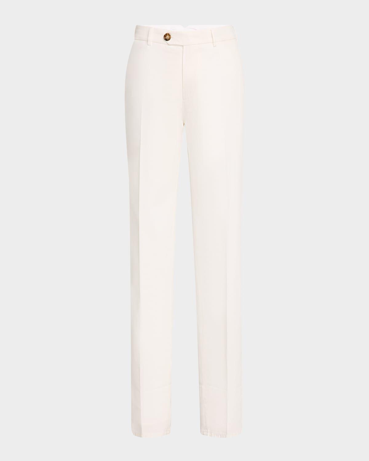 Mens Slim Flat-Front Pants Product Image