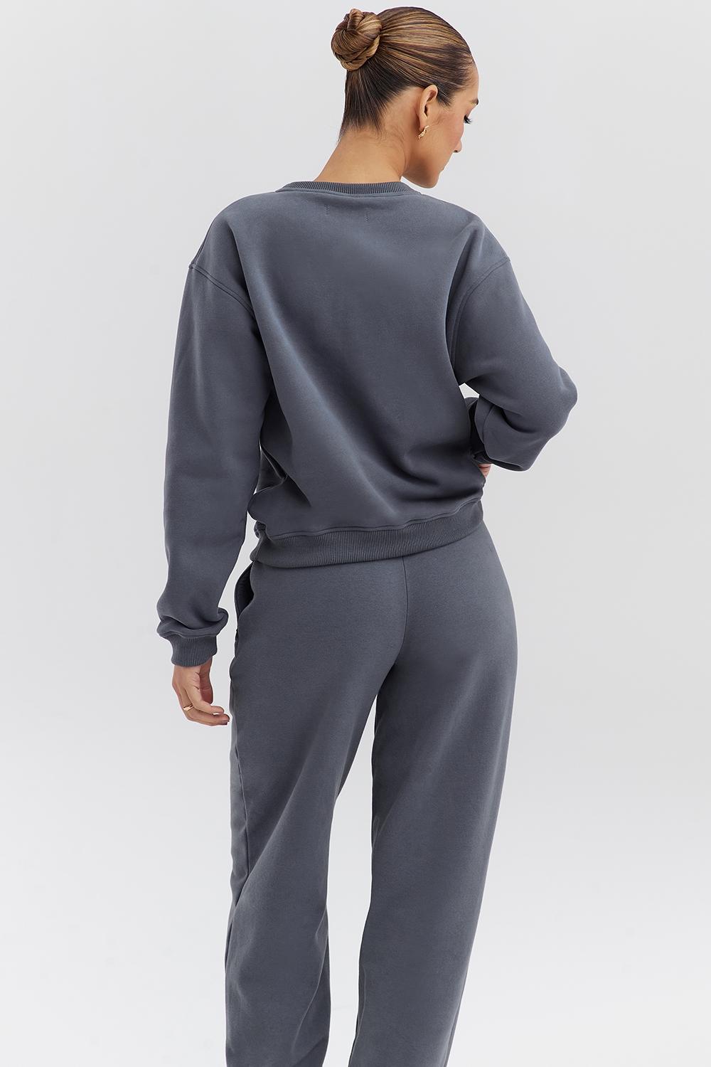 Haze  slate crew neck sweatshirt Product Image