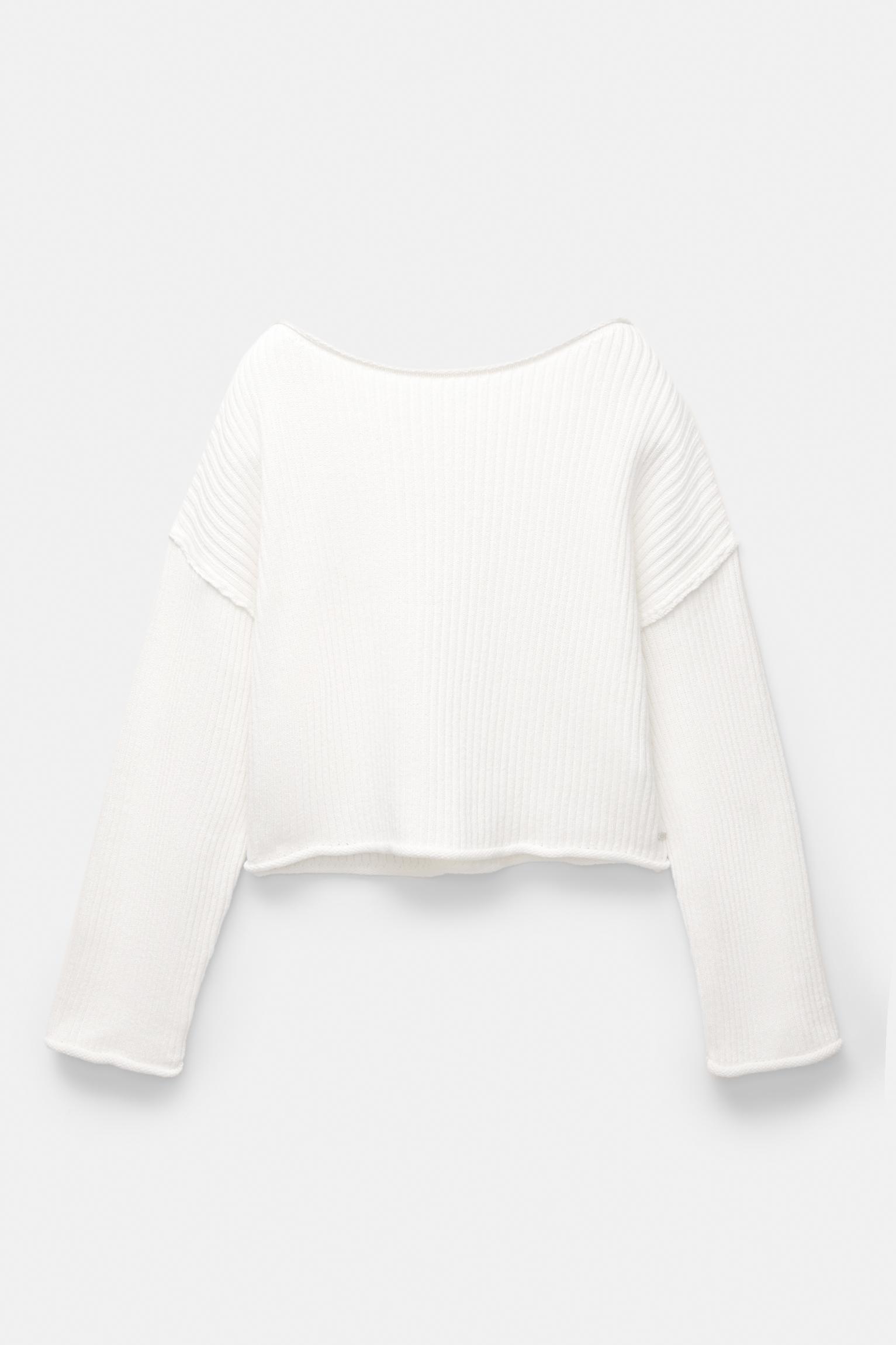 Ribbed cropped sweater Product Image