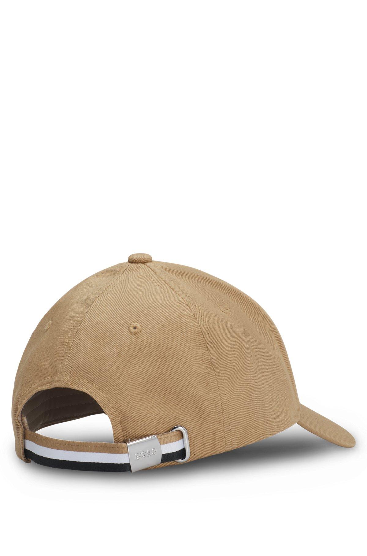 Cotton-twill cap with logo trim Product Image