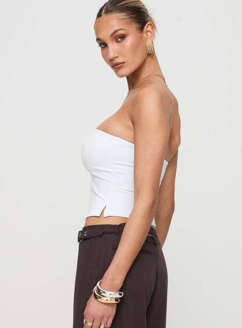 Aurorah Strapless Top White Product Image