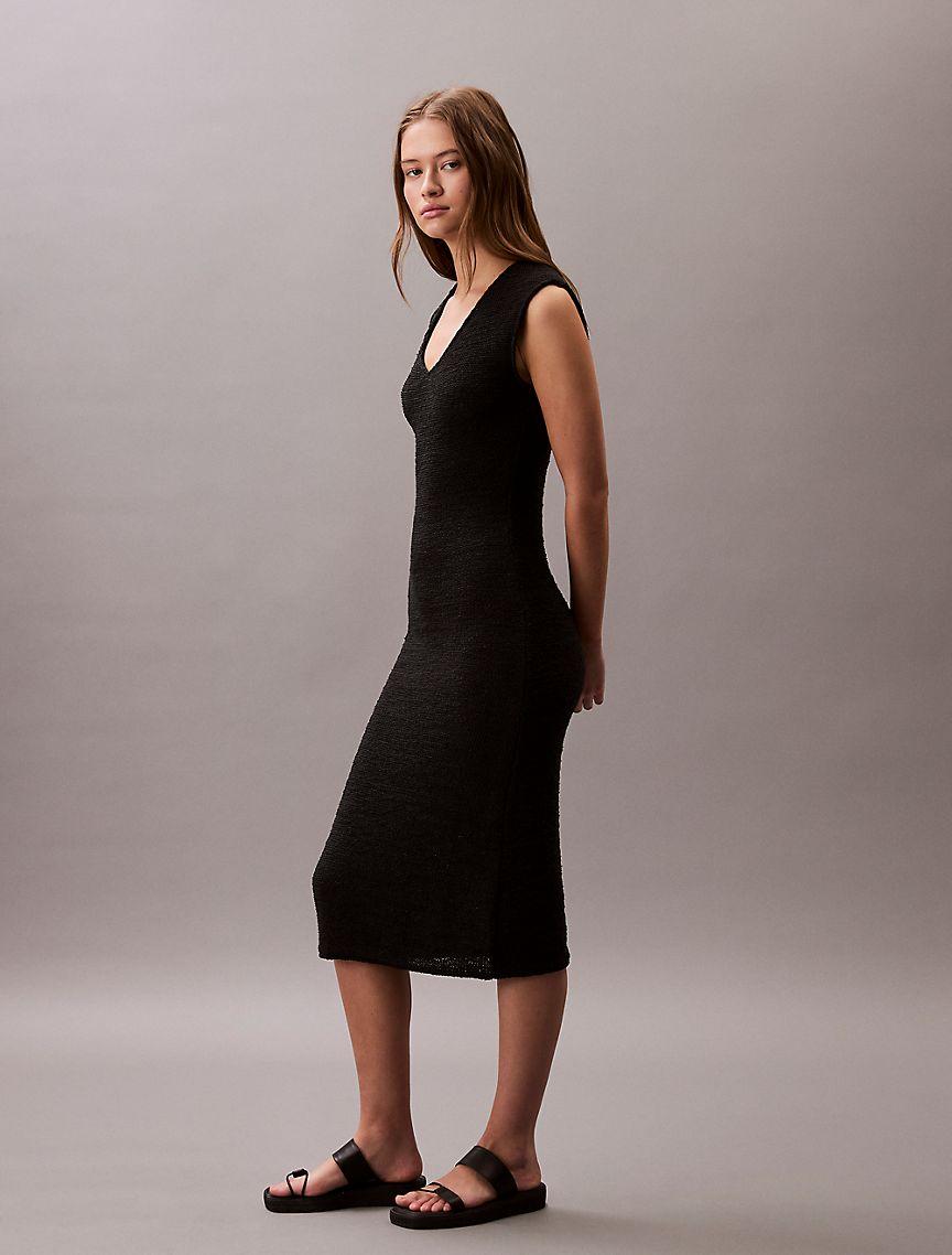 Knit Sleeveless Midi Dress Product Image