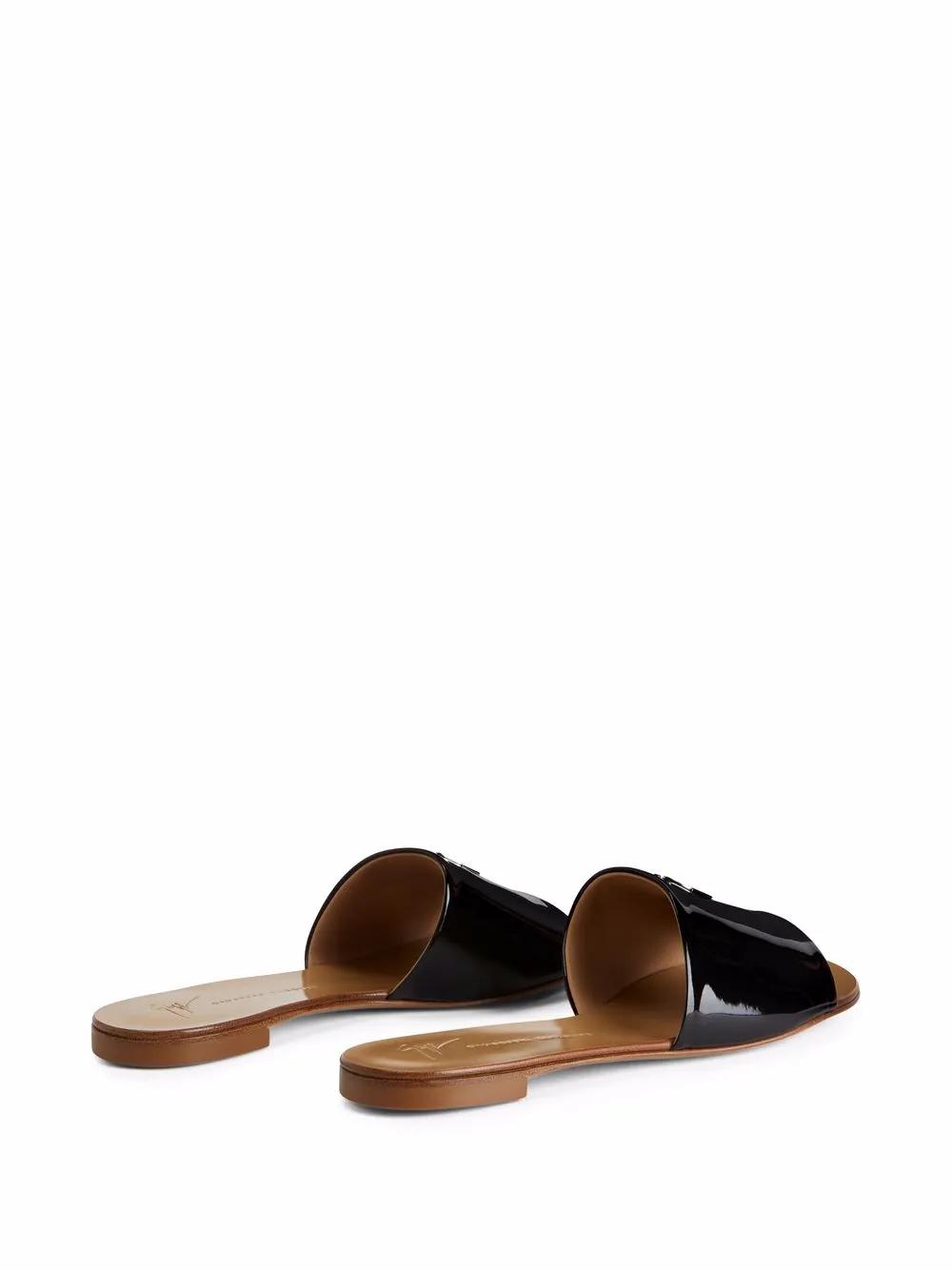 Shirley patent-effect slides Product Image