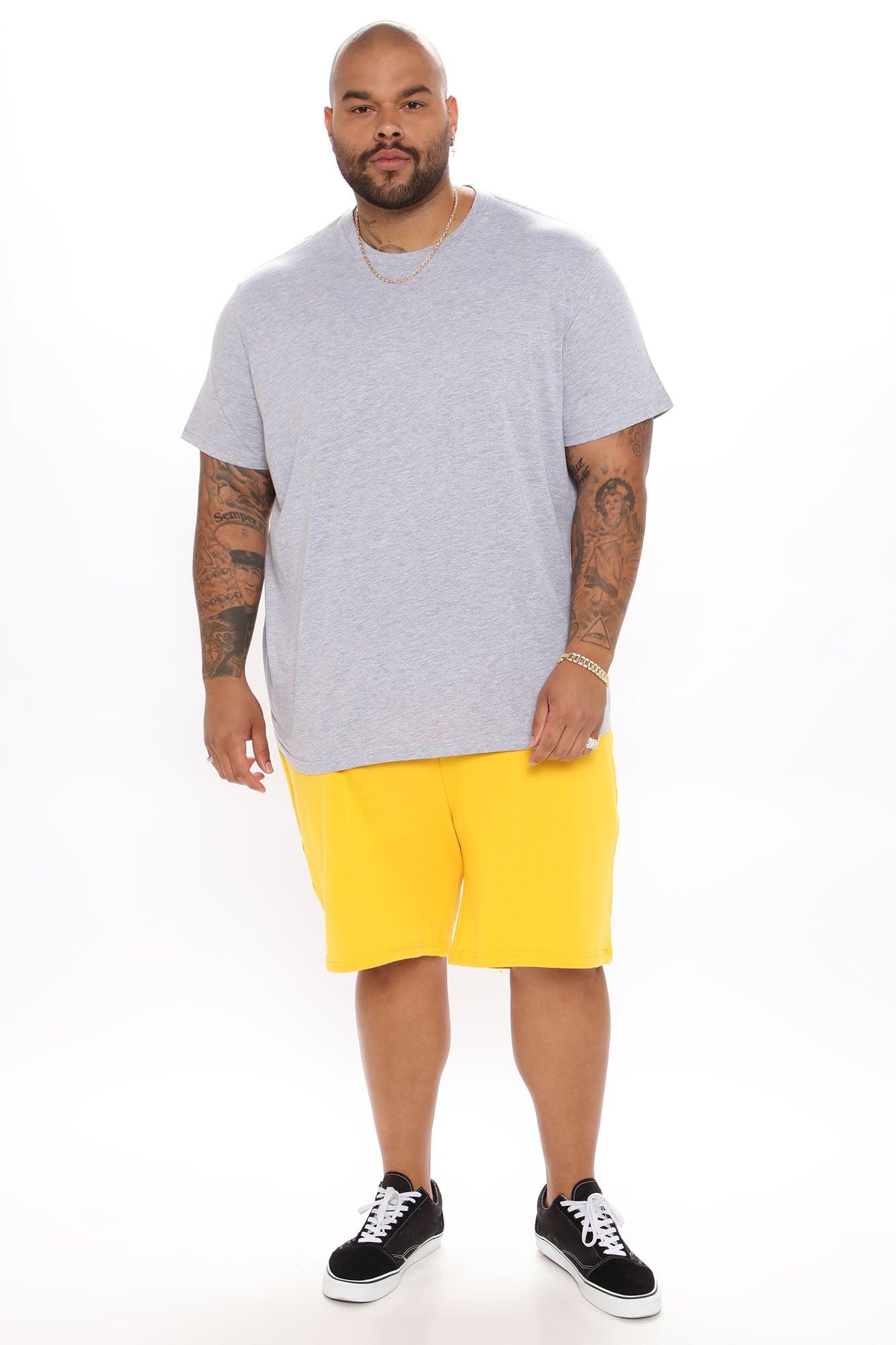 Essential Short Sleeve Crew Tee - HeatherGrey Product Image