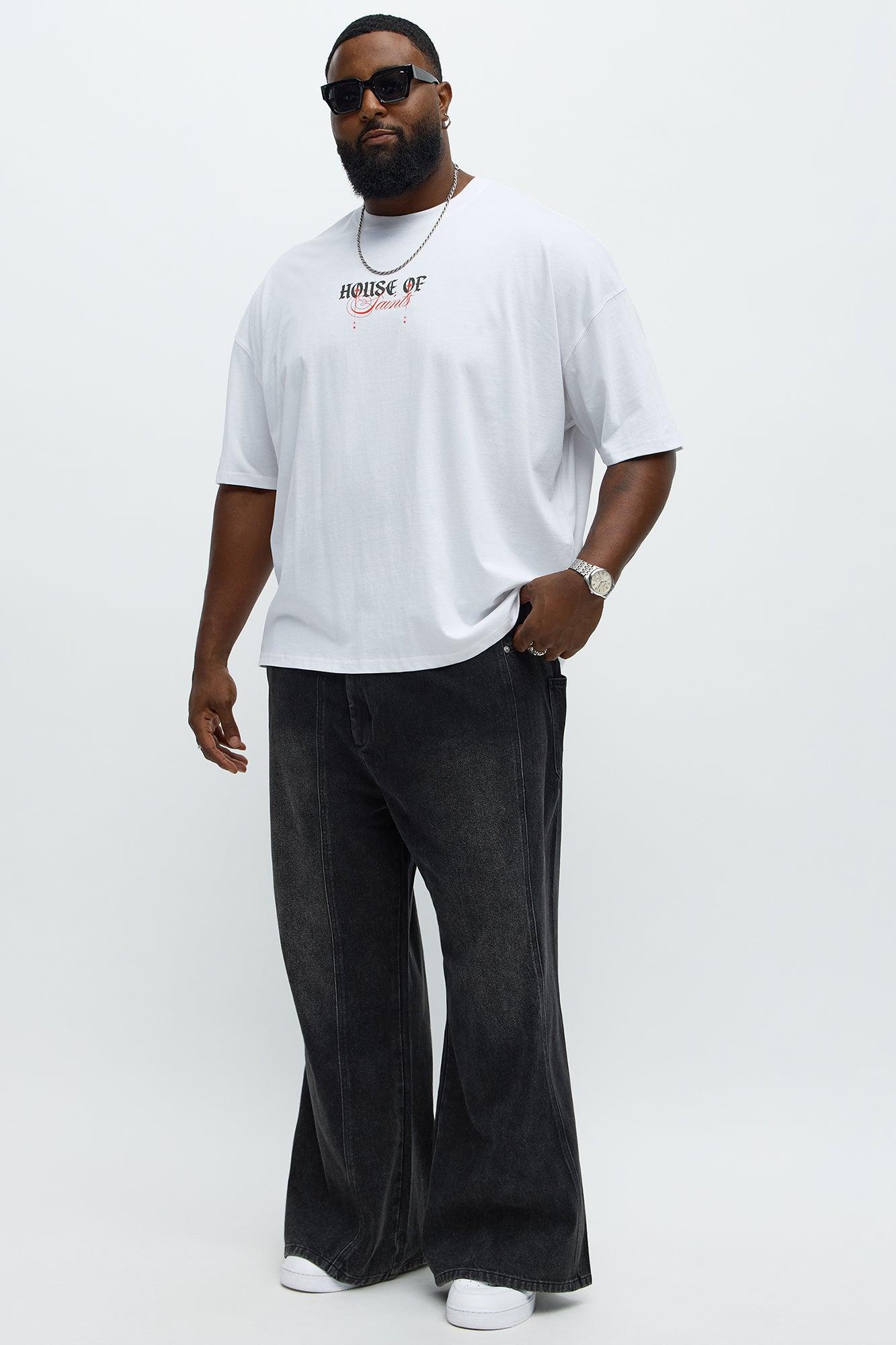 House Of Saints Oversized Short Sleeve Tee - White Male Product Image