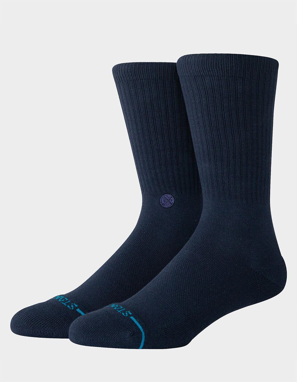 STANCE Icon Organic Mens Crew Socks - OLIVE Product Image