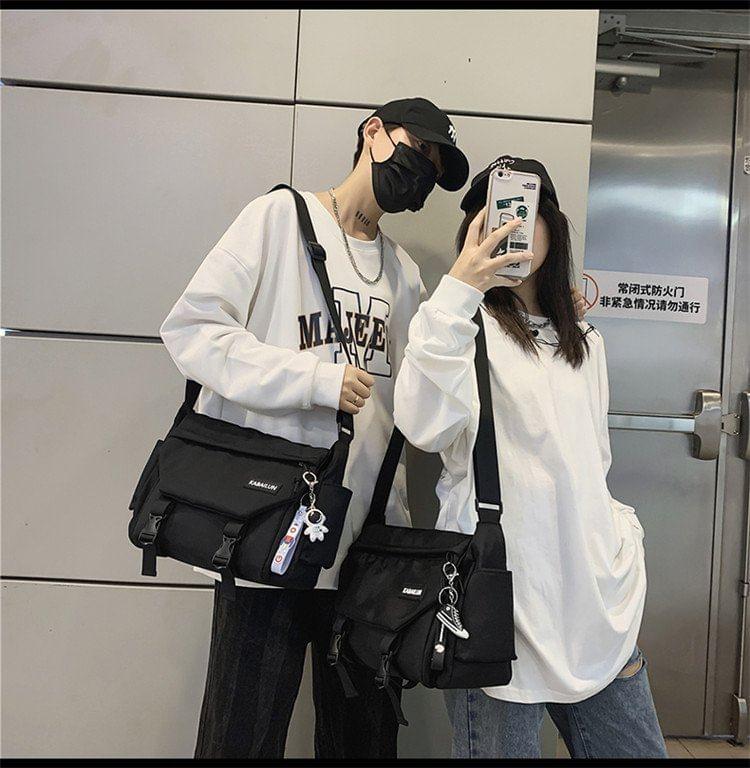 Applique Multi-Pocket Messenger Bag Product Image